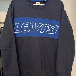 Levi's Men's Dark Blue Crewneck Sweater